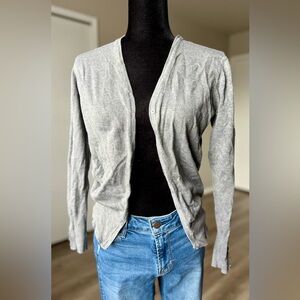 Elegant Light Gray Women's Cardigan